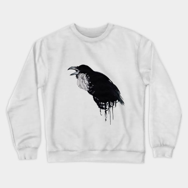 The crow Crewneck Sweatshirt by Aellioth